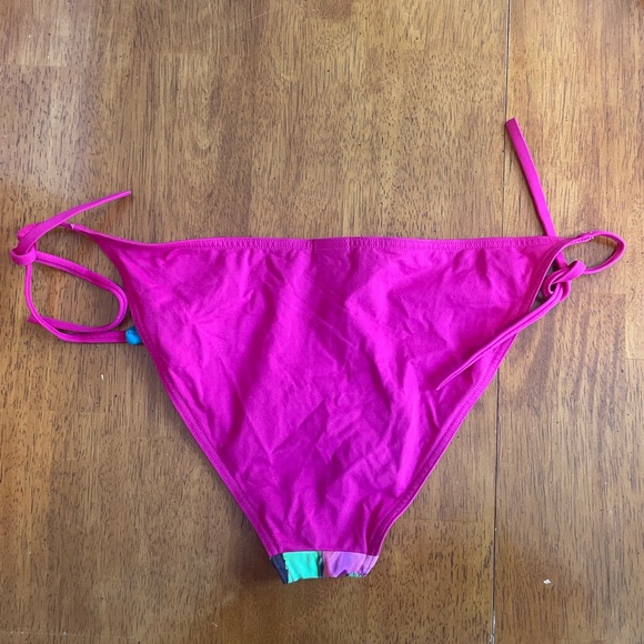 ERES Pink Blue Green Design Bikini Set Size 8 Top with Size 10 Bottom - Picture 7 of 8